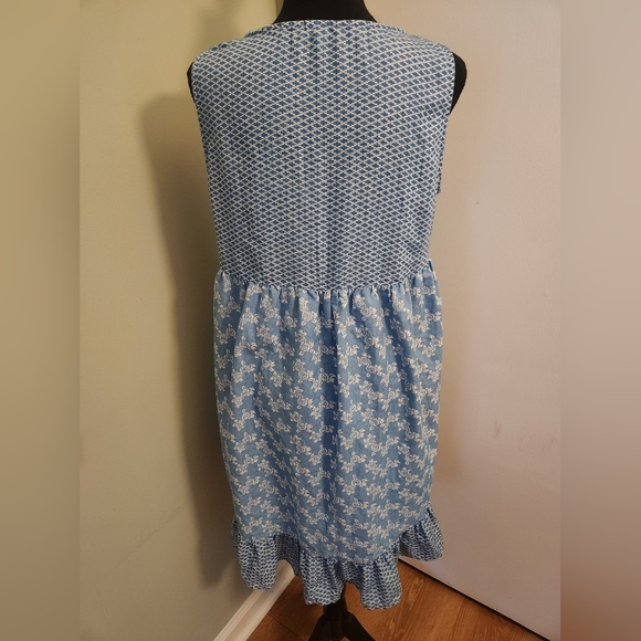 Kori America Blue Spring Dress Medium - Picture 3 of 6
